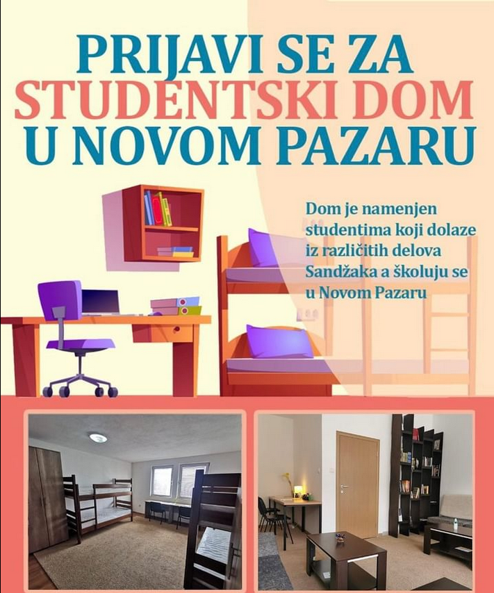 Prijave za studentski dom u Novom Pazaru