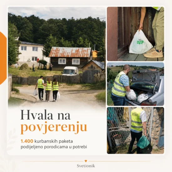Akcija kurbana 2026 je završena, a pomoć podijeljena porodicama u potrebi