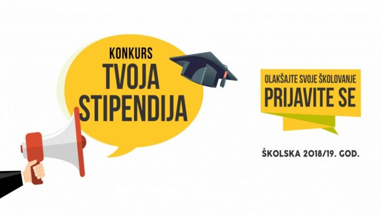 OTVOREN KONKURS “TVOJA STIPENDIJA” – 2018/19