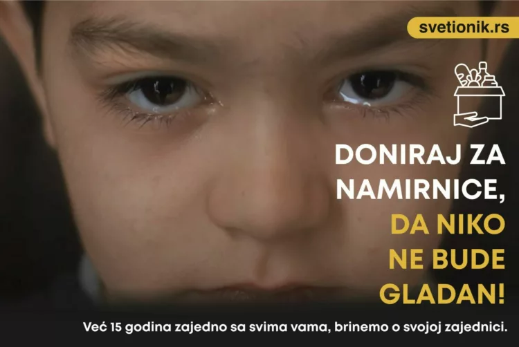 DONIRAJ ZA NAMIRNICE – Da niko ne bude gladan.