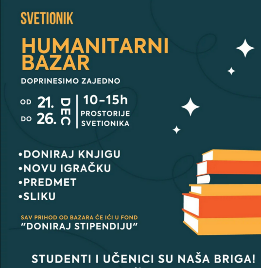 Humanitarni bazar kao podrška u prikupljanju sredstava za naše učenike