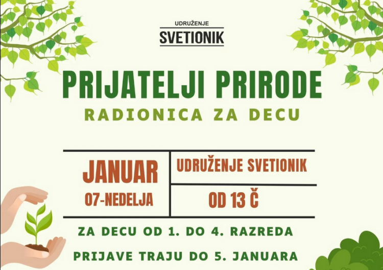 Poziv za ekološku radionicu za decu