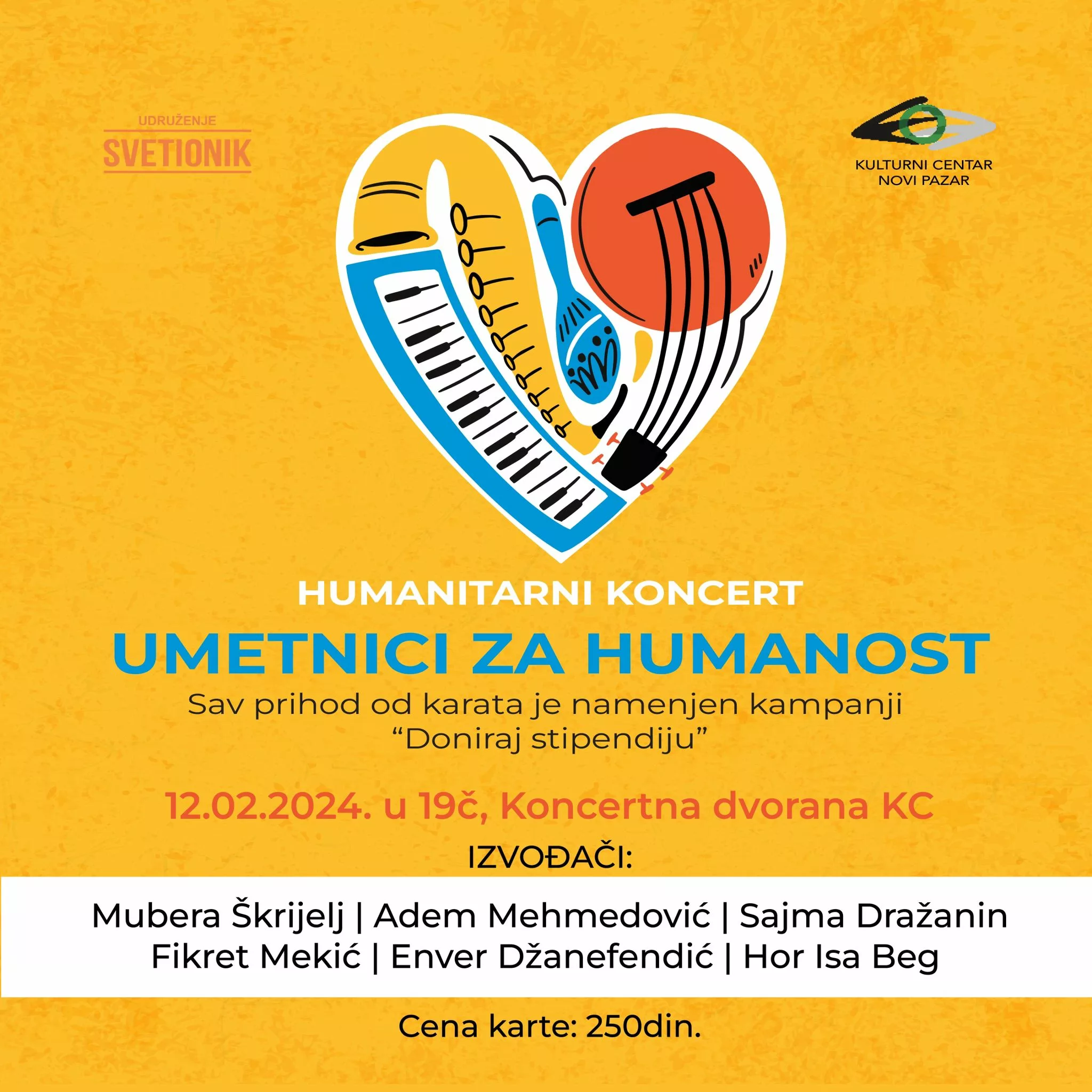 Humanitarni koncert: “Umetnici za humanost”