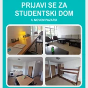Otvorene prijave za Studentski dom u Novom Pazaru!