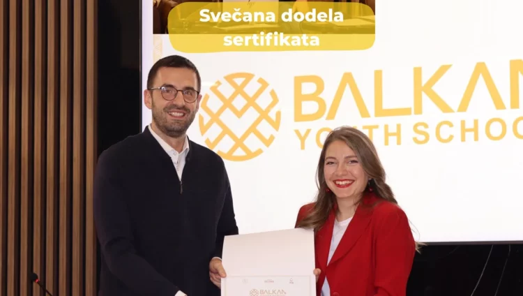 Svečana dodela sertifikata i završetak programa Balkanske omladinske škole 2025