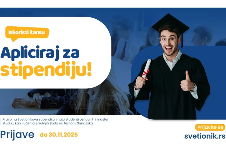 PRIJAVI SE ZA SVETIONIKOVU STIPENDIJU 2025/26