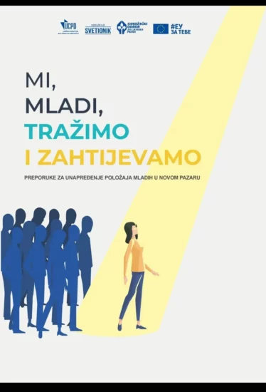 Objavljena publikacija „Preporuke za unapređenje položaja i podrške mladima u Novom Pazaru“