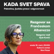 Tribina o Palestini i ljudskim pravima u Novom Pazaru: Frančeska Albaneze govori o Gazi i odgovornosti međunarodne zajednice