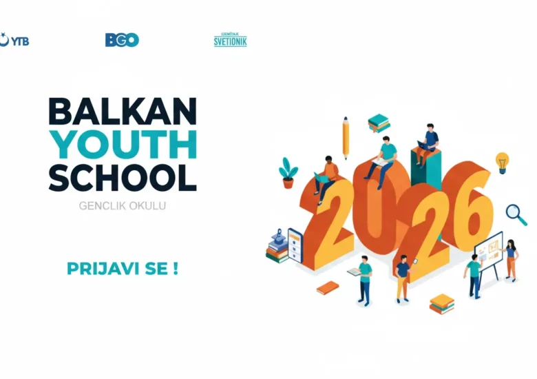 Plakat Balkanske omladinske škole — poziv za 10. generaciju