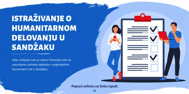 Vaše mišljenje je važno – Anketa o humanitarnom djelovanju